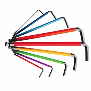color coded hex key wrench set allen wrench tools for mechanical repair