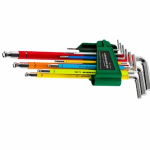 colorful hex key set ergonomic grip allen wrench tools