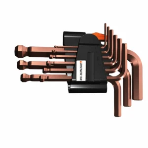 copper finish hex key set premium allen wrench kit