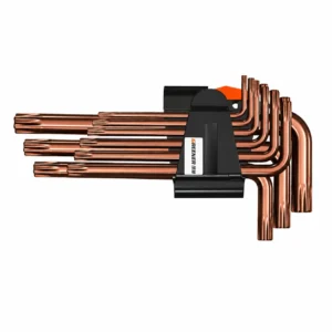 copper plated torx hex key set star wrench tools