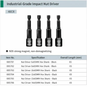 industrial impact nut driver set