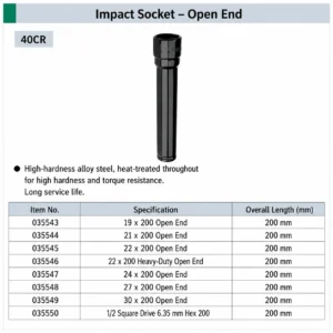 open end impact socket