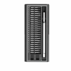 precision screwdriver bit set with metal case