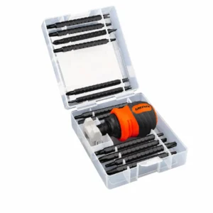 ratchet screwdriver set with storage box interchangeable bits