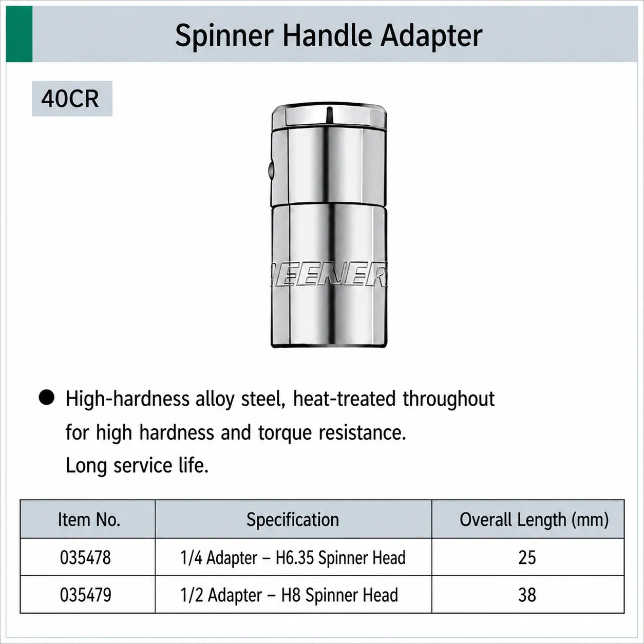 spinner handle socket adapter spinner handle socket adapter