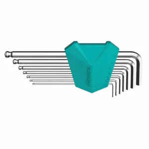 teal storage case hex key wrench set metric tools
