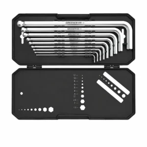 greener extended reach hex key set ball end allen wrenches metric extra long type
