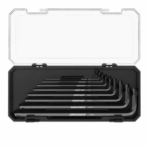 greener metric hex key set allen wrench cr v steel with plastic storage case