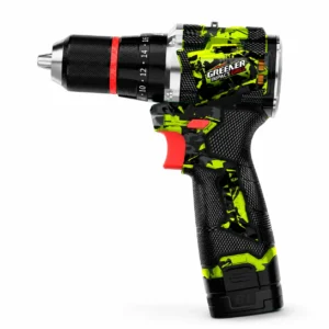 brushless impact drill high torque cordless power tool green black design
