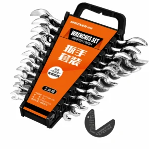 chrome finish ratcheting wrench set professional repair tools