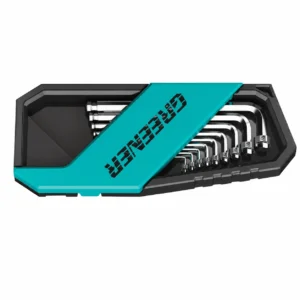 folding pocket hex key set allen wrench turquoise case