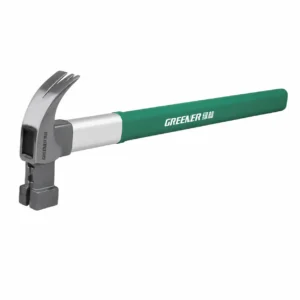 greener claw hammer green fiberglass handle