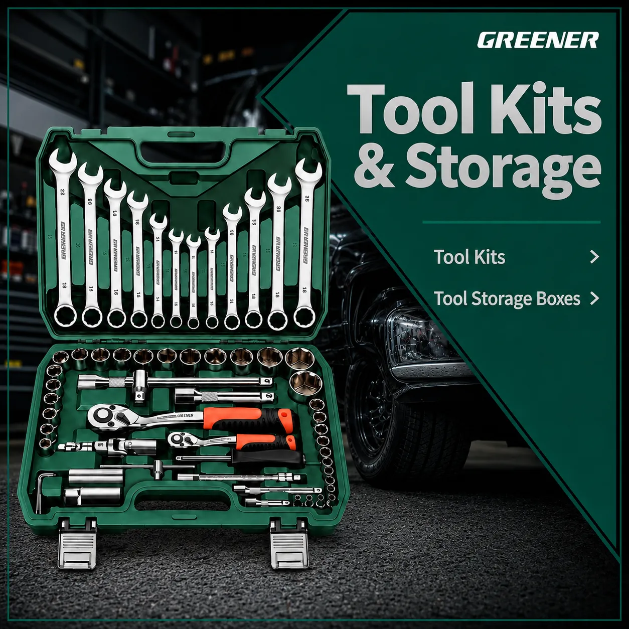 greener tool kits storage category
