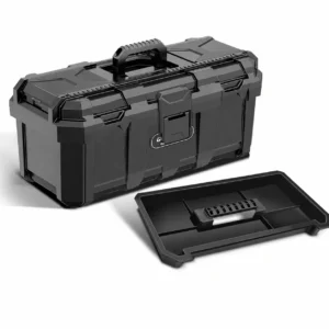 heavy duty portable toolbox removable parts tray
