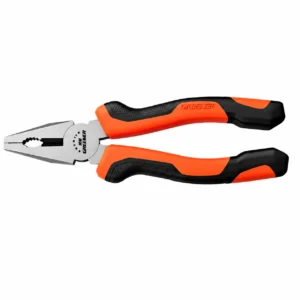 orange black combination pliers electrician tool heavy duty wire gripper