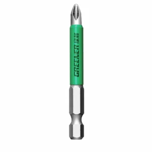 ph2 magnetic screwdriver bit with green sleeve
