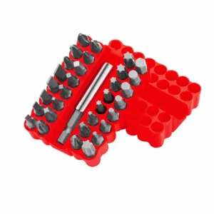 screwdriver bit set red organizer