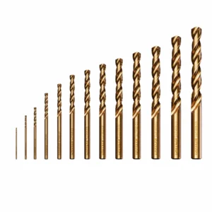 titanium coated hss twist drill bit set
