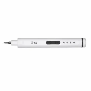 white rechargeable precision electric screwdriver